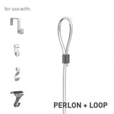 Perlon Cord & Loop Picture Hanging Gallery Rail 2mm 250cm Taskar