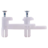 Hettich Drawer Front Connector Bracket with Expanding Socket (Pair) 