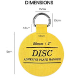 Disc Plate Hanger Picture Hanging Self Adhesive Stick on Invisible Hook 5 Sizes
