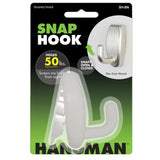 Hangman Heavy Duty Snap Hook Brushed Nickel Wall Hanger