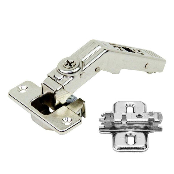 Blum 60 Degree Clip Top Bi-Fold Hinge 79T8500 & Mounting Plate + screws