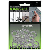 Hangman Christmas Light Hangers x 20 Stainless Steel Q Hangers 
