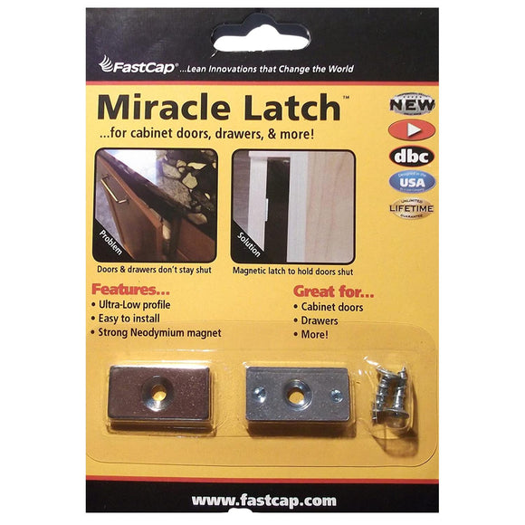 FastCap Miracle Door Latch Magnetic Catch Strong Neodymium Low Profile 