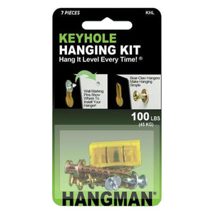Hangman Keyhole Picture Hanging Kit 45kg (100lbs)
