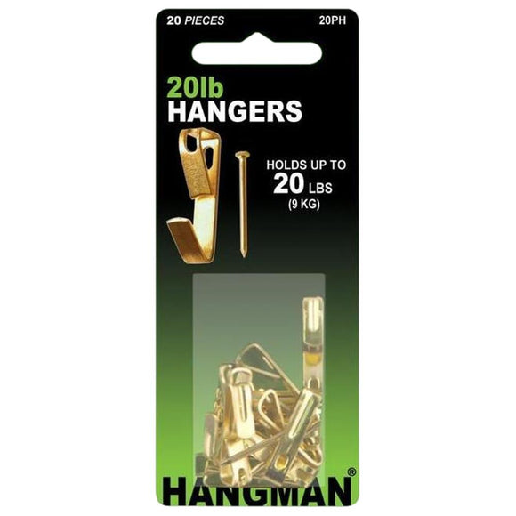 Hangman Picture Wire Hooks 9kg (20lb) 10 Pack Hangers